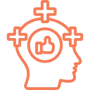 Positive mindset icon